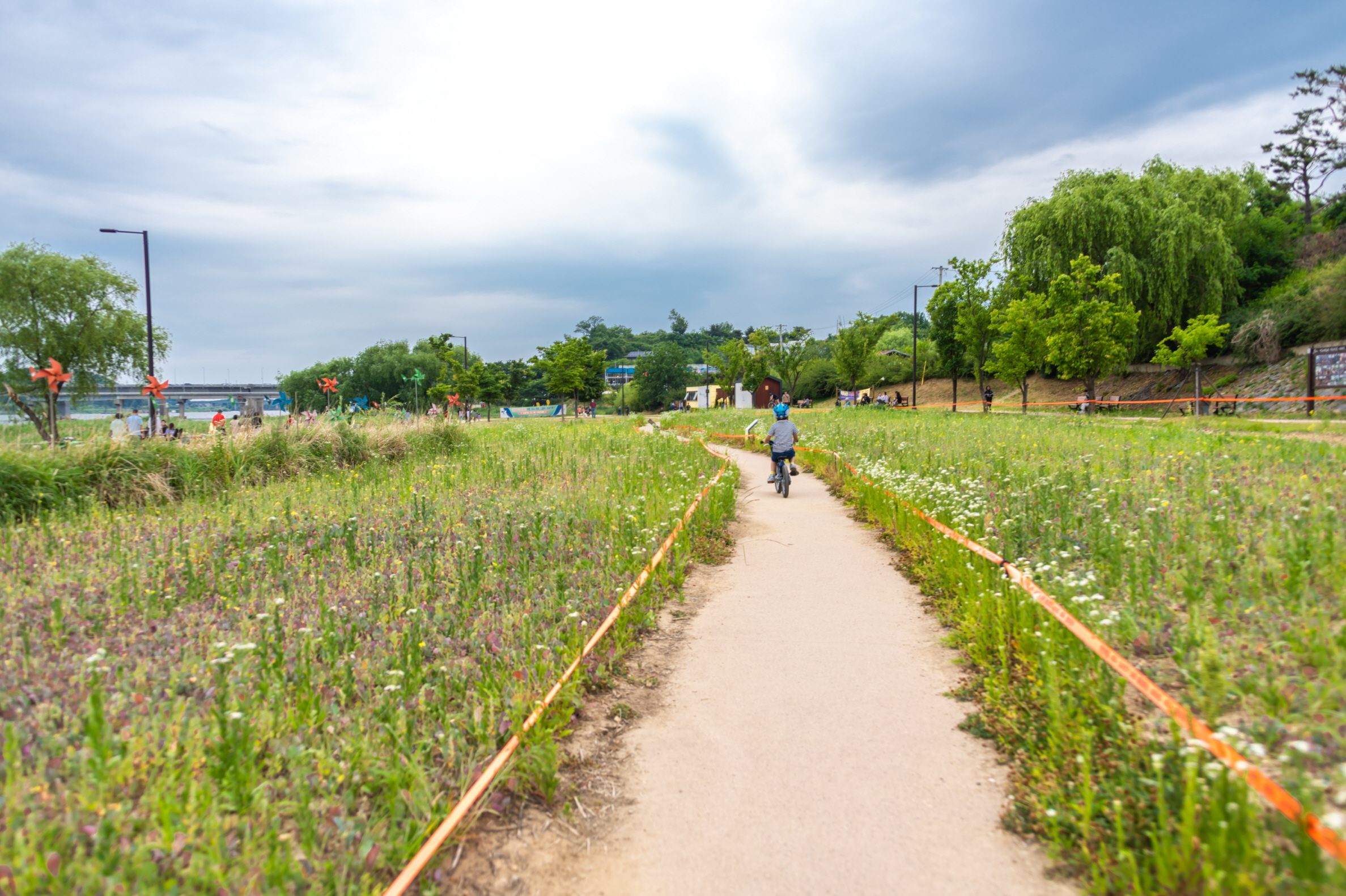 본격적인 자전거 라이딩