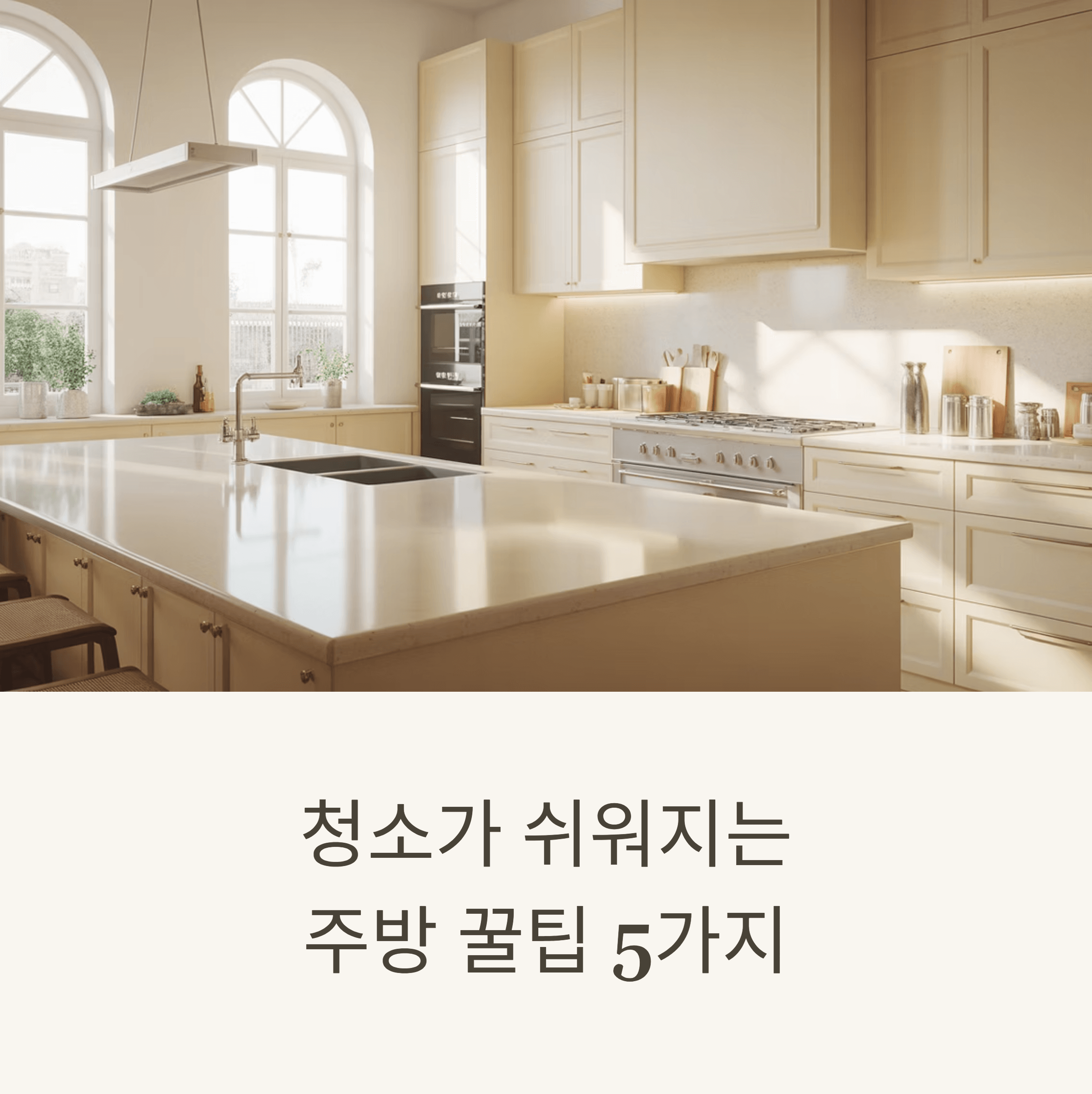 주방을 더 쉽게 관리하는 방법은?