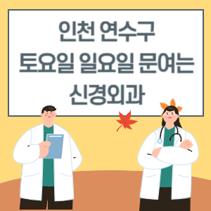 인천 연수구 토요일 일요일 신경외과 진료 병원 리스트