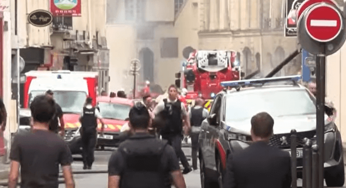 파리 가스폭발 사고 현장