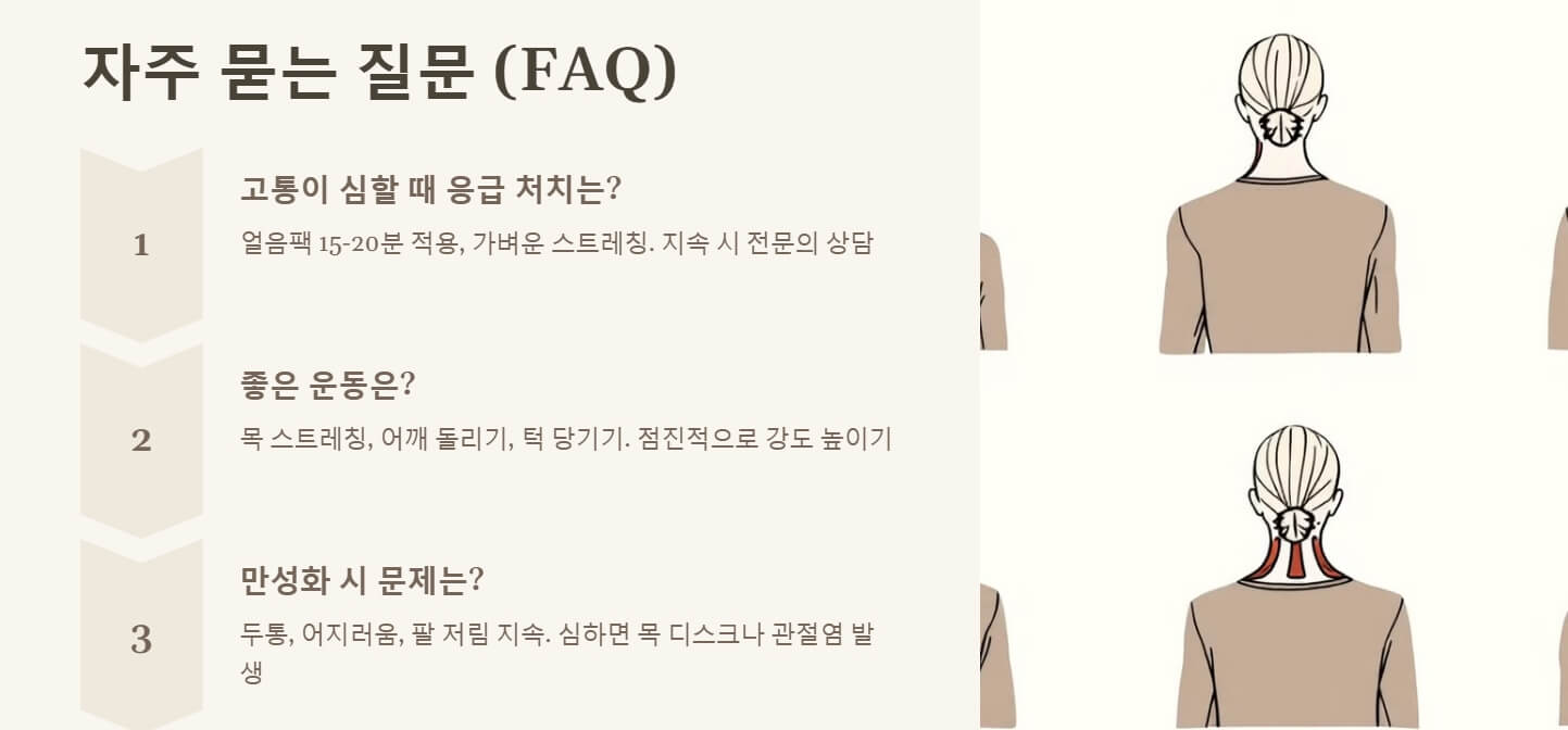 뒷목 통증 원인