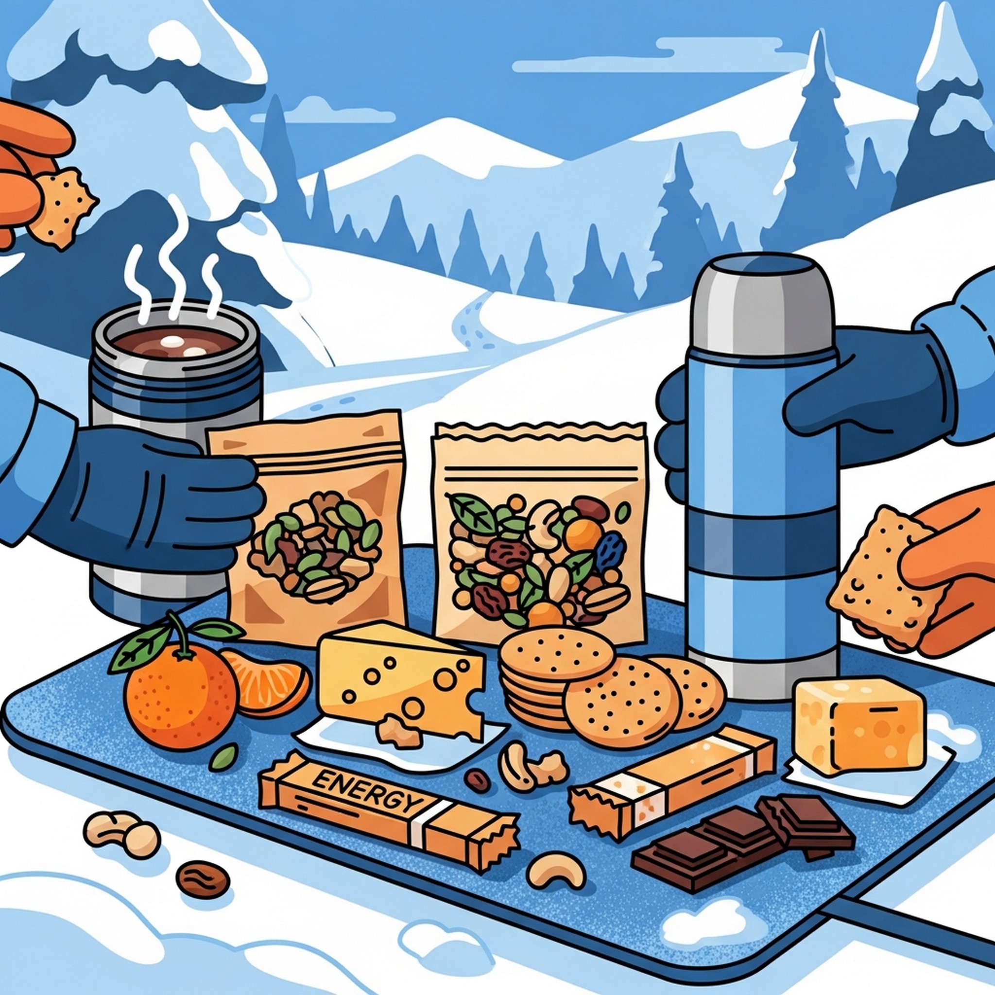 산행 중 간식 섭취