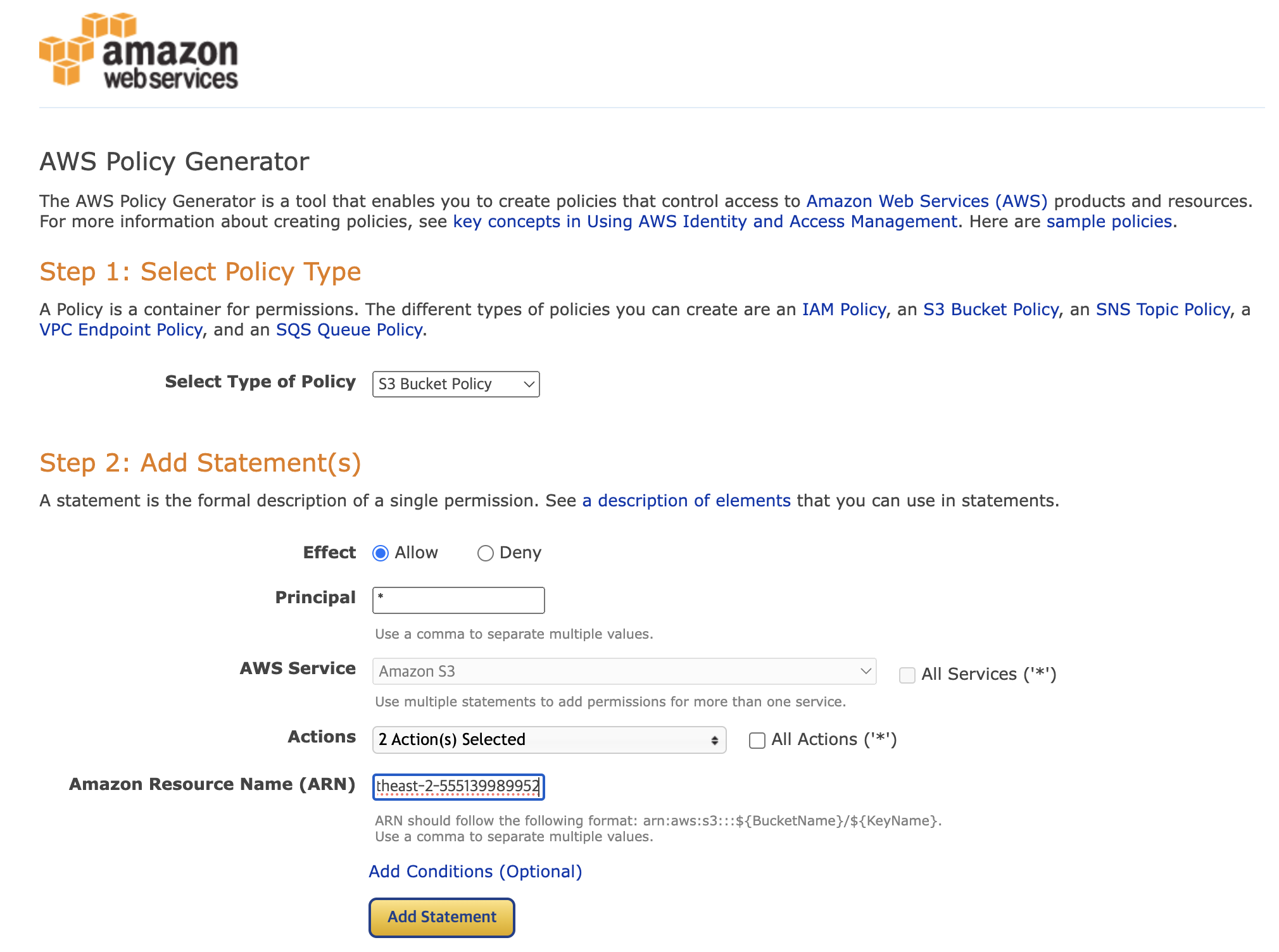 Aws Policy Generator