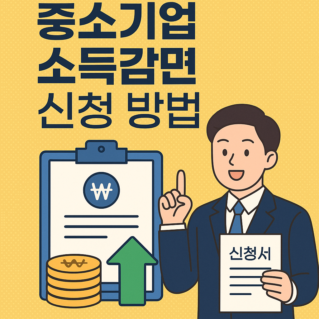중소기업소득감면 신청방법을 알려드리겠습니다.