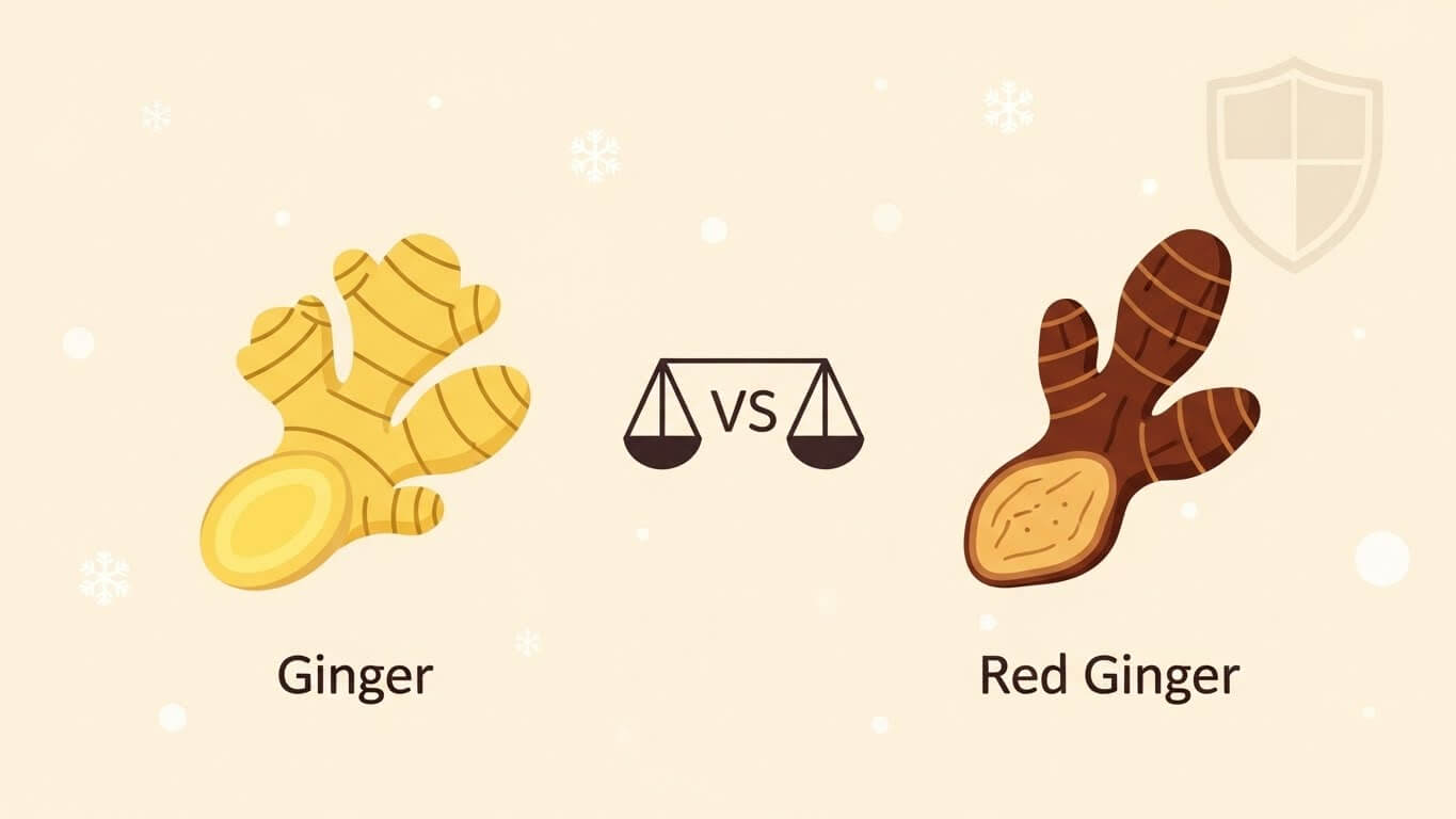 홍강 vs 일반 생강 (가치, 건강, 활용법)
