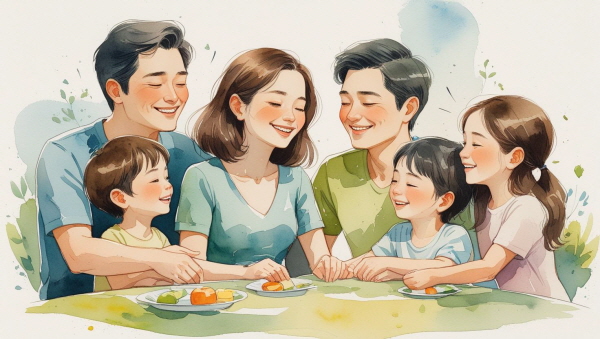 ESFJ 부모가 자신의 감정을 돌볼 수 있을 때, 아이도 타인의 감정을 존중하는 법을 자연스럽게 배우게 됩니다에 관한 그림