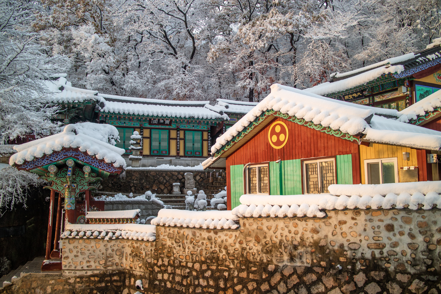 백사실 계곡의 설경
