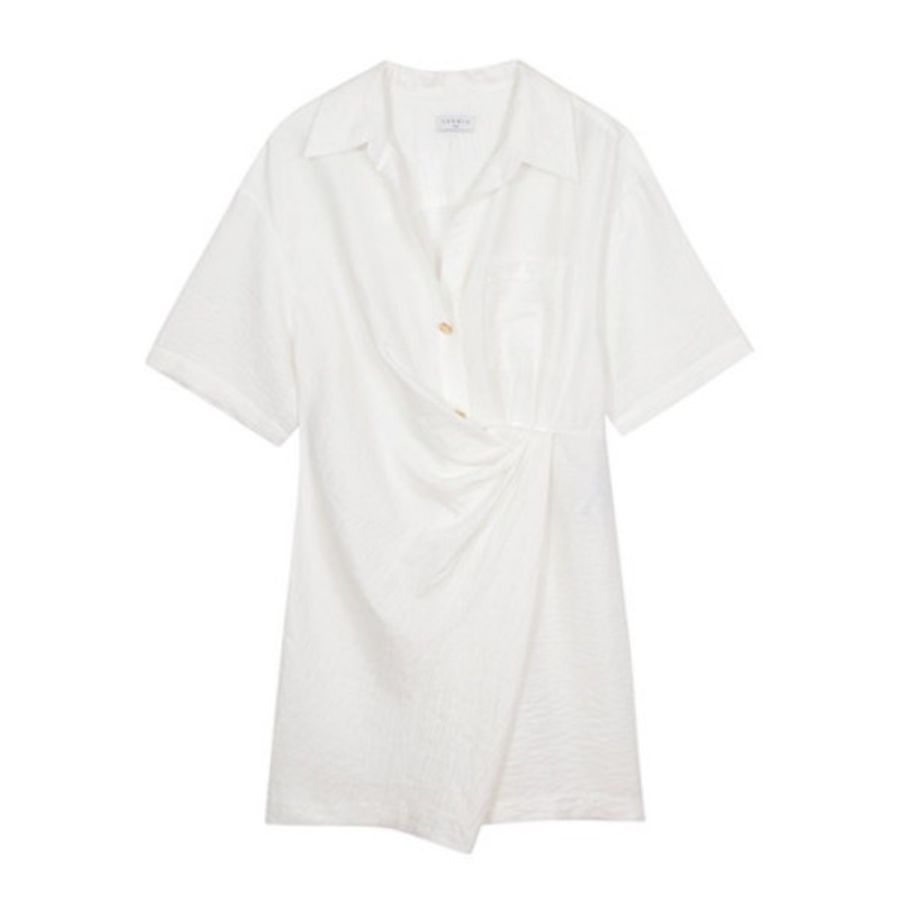 산드로 셔츠 숏 원피스 SFPRO01801