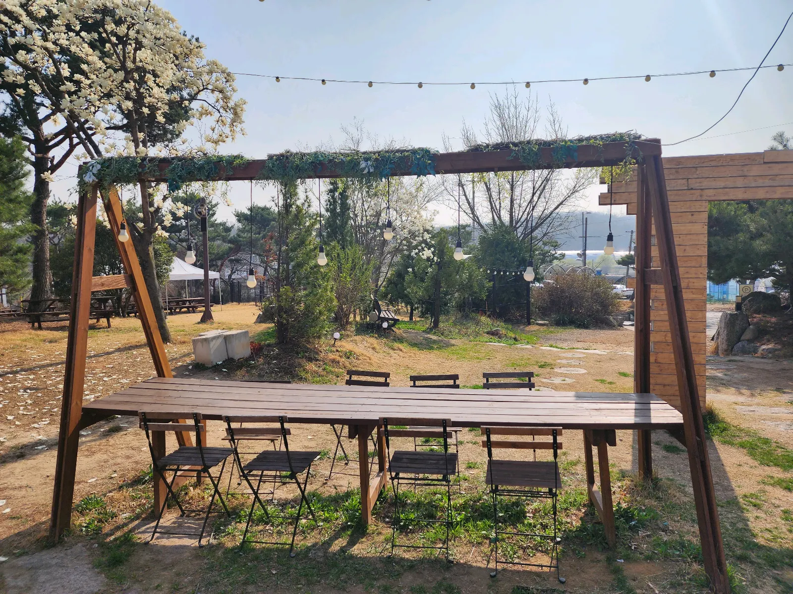 에스타시온 야외 테이블