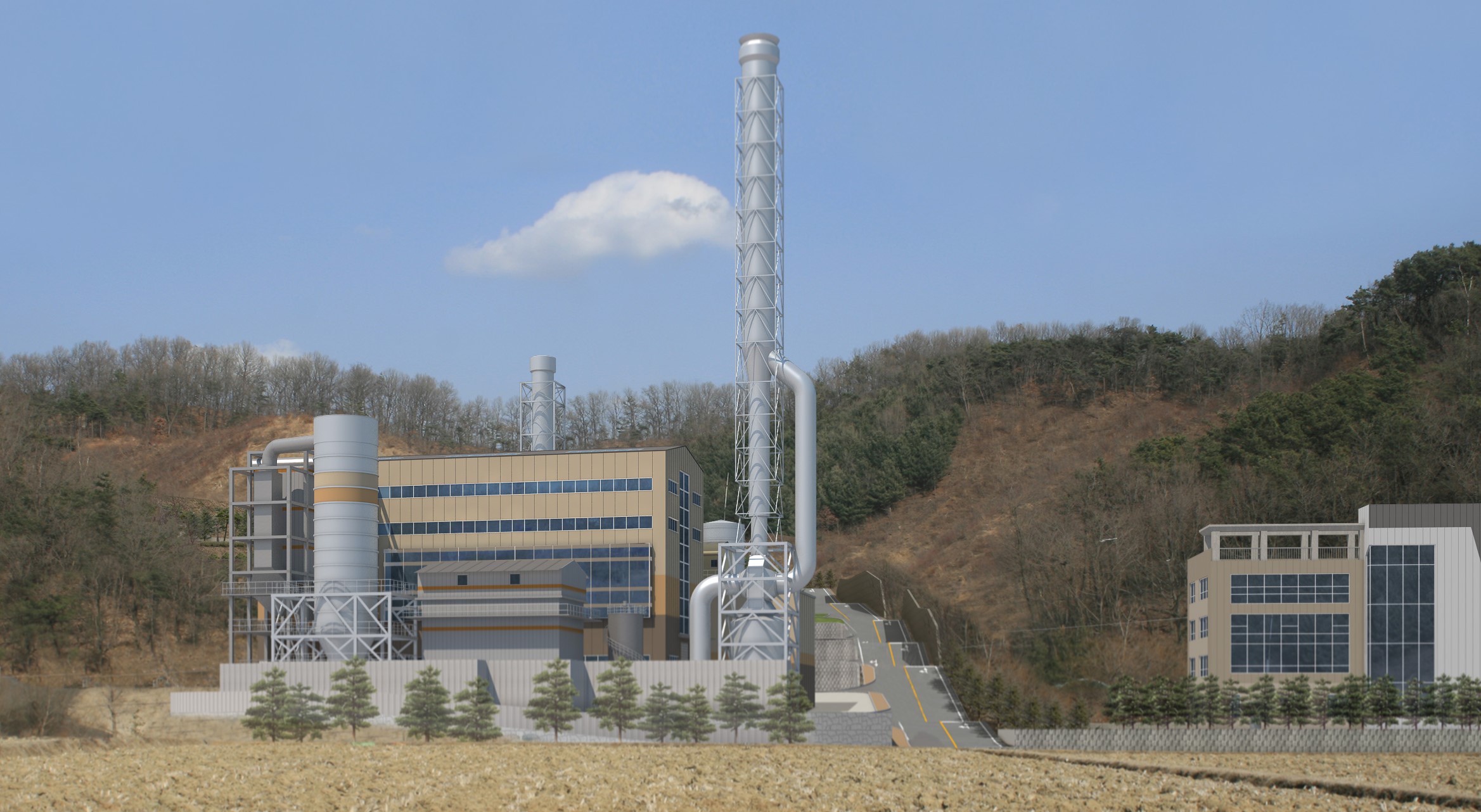 (주)삼정엔지니어링 2017.[자원순환시설] 천안 (주)영흥산업환경 폐기물처리시설 부지조성 - 동남구 목천읍