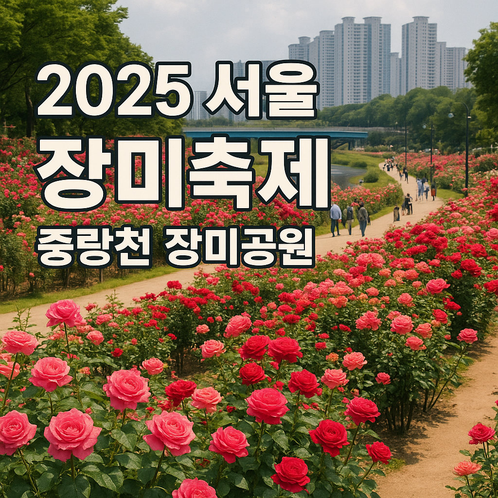중랑 서울장미축제 기본정보 중랑천 초청가수