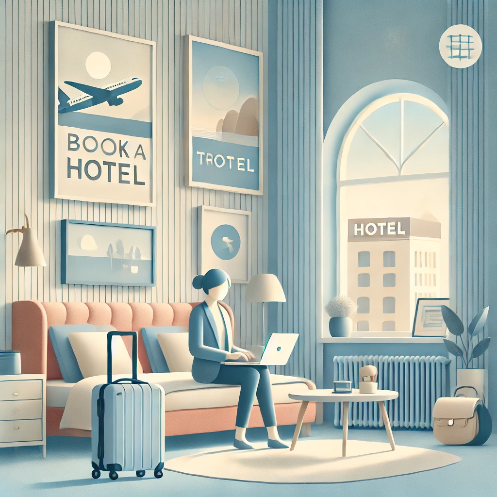 해외여행 숙소 예약 관련 이미지