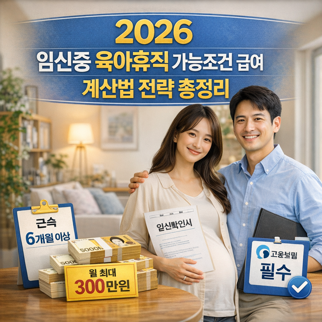 2026 임신중 육아휴직 가능조건 급여 계산법 전략 총정리