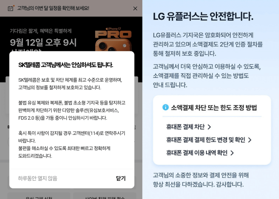 KT 소액결제 내역 확인 차단 방법