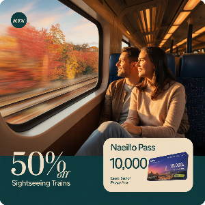 코레일 가을여행 관광열차 50%할인 + 내일로패스 1만원 할인 이미지