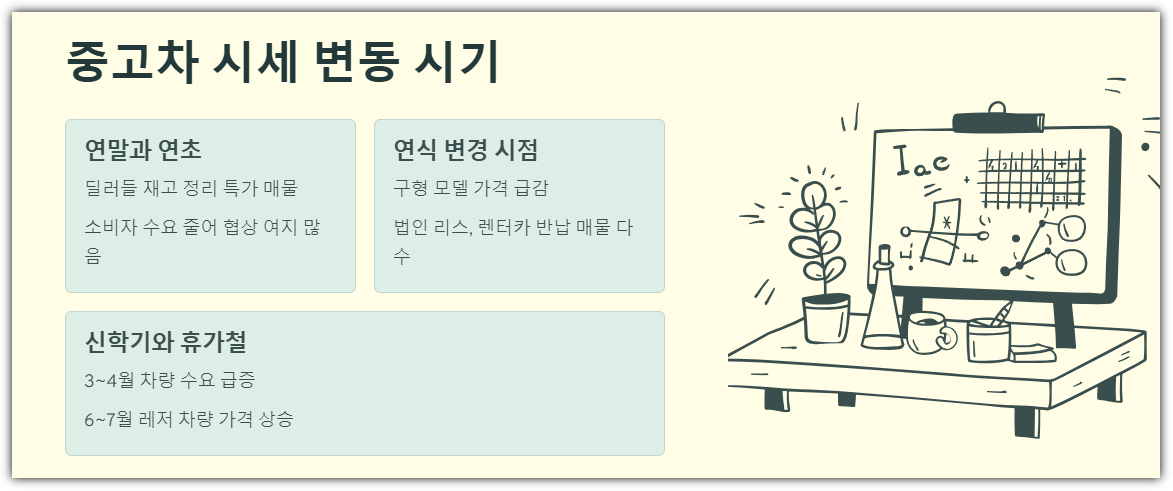 중고차 시세 변동 시기