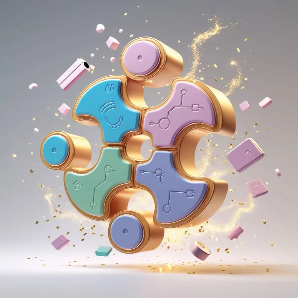 제미나이 사용법: 제미나이의 기능을 퍼즐을 다 맞추는 완벽함에 비유한 이미지.