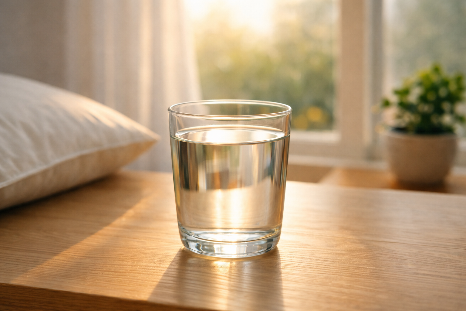 미지근한 물 이기는 아침