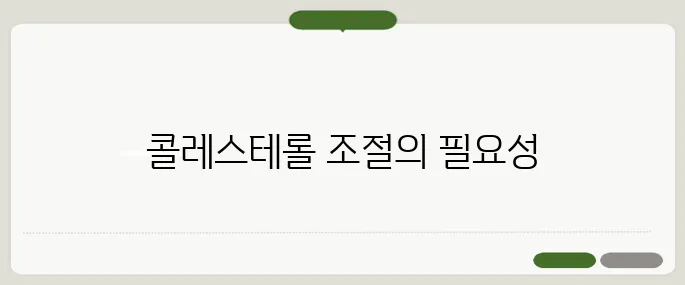 이상지질혈증이란 콜레스테롤 관리의 중요성