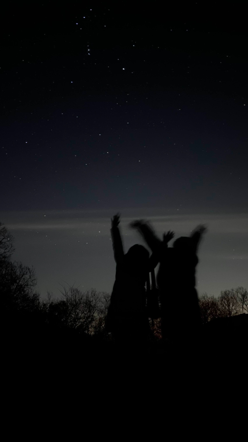 인물배경으로 한 별빛사진6