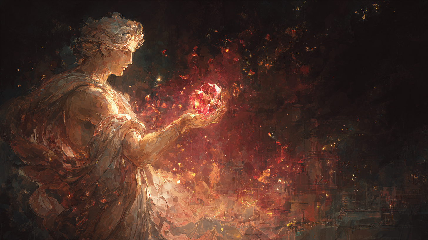 가넷: 프로메테우스의 불꽃부터 희생까지, 용기까지 - 인간을 위해 불을 훔친 타이탄이 남긴 붉은 의지