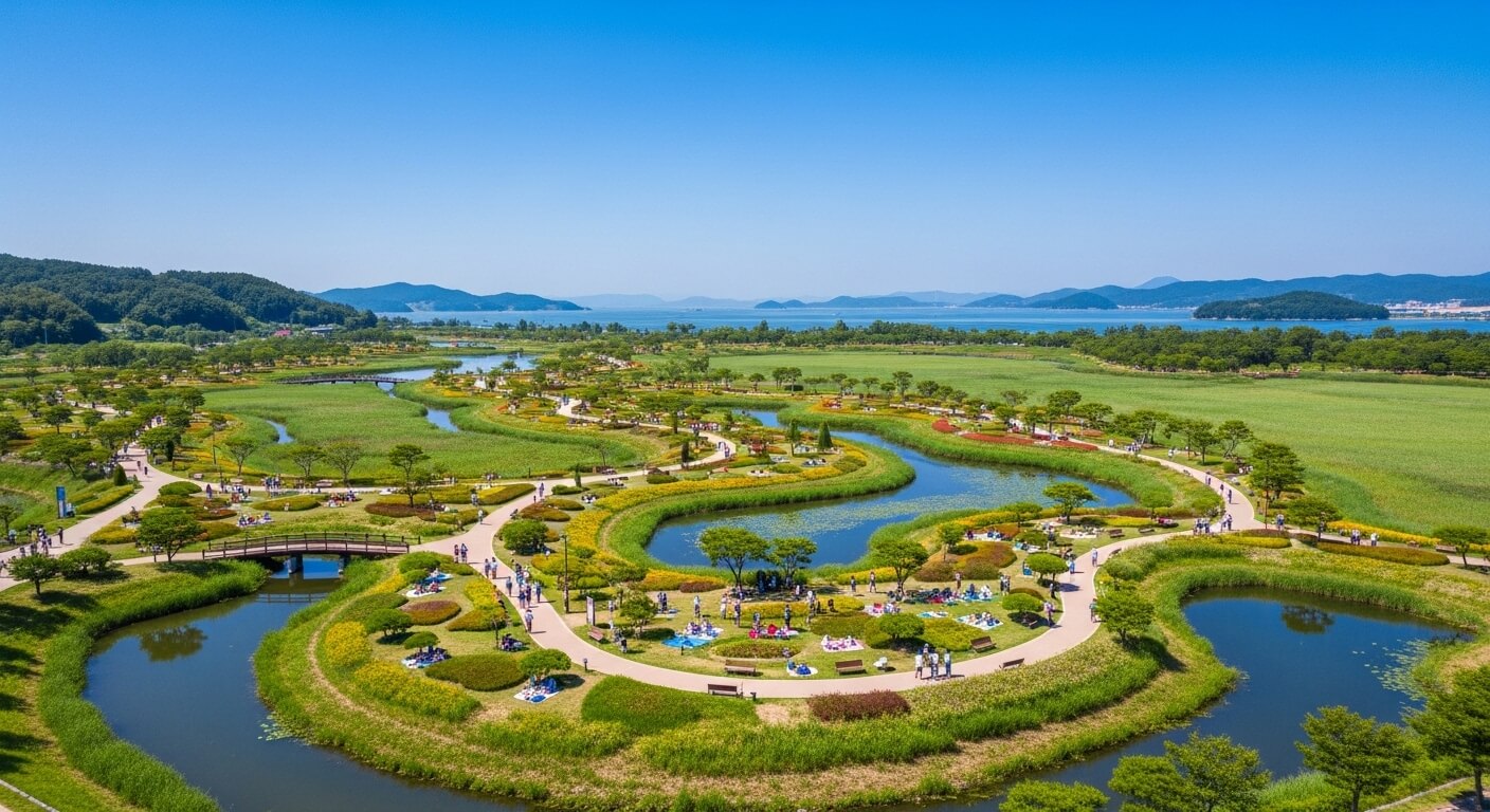 초등학교 여름방학 순천만국가정원