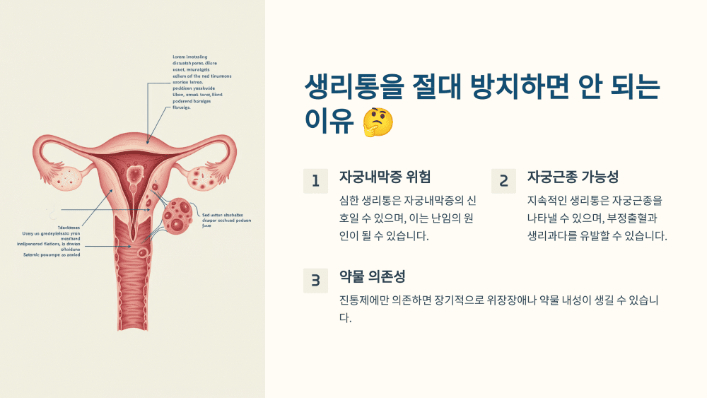 생리통을 절대 방치하면 안 되는 이유