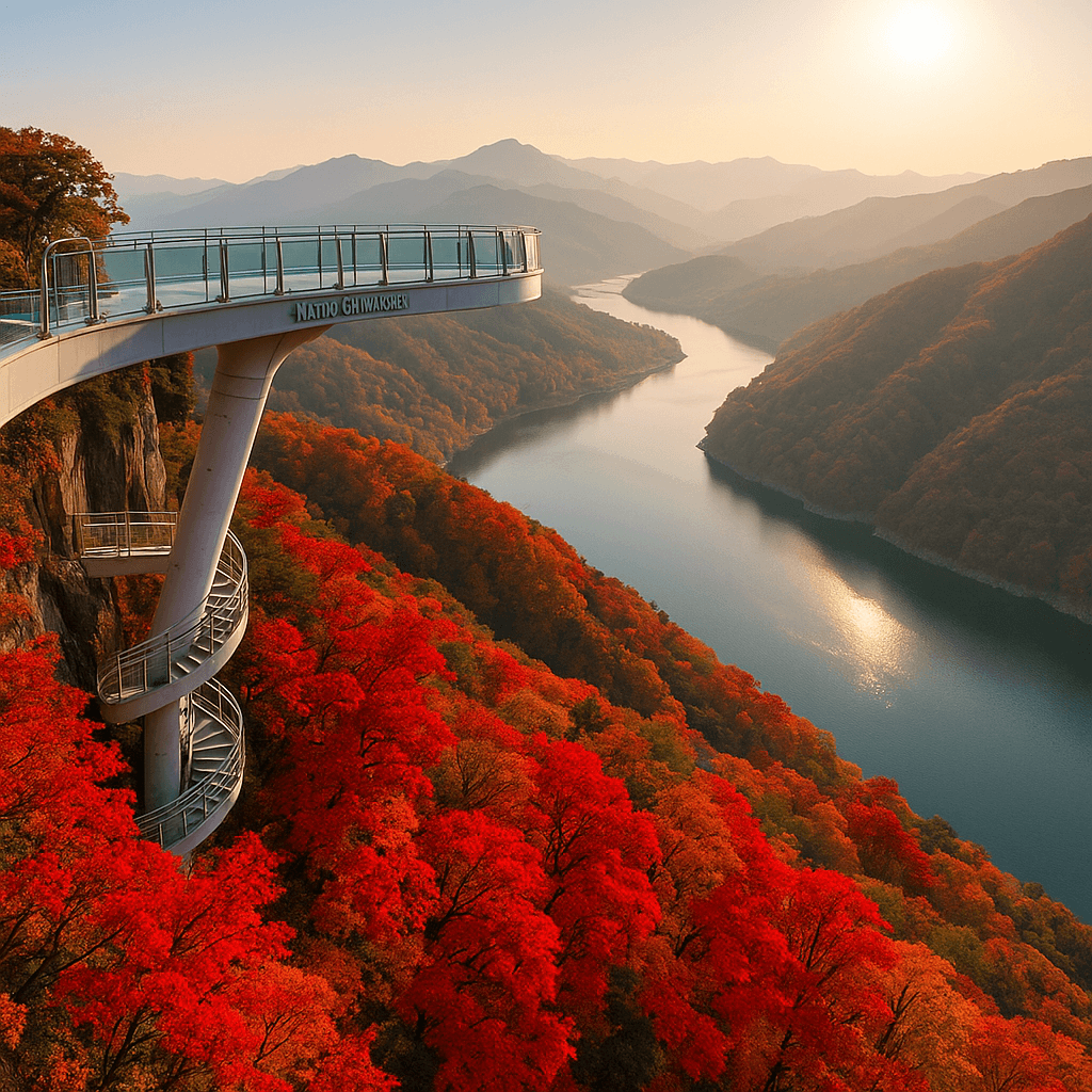 10월 하늘 위에서 만나는 단풍의 절경, 단양 만천하스카이워크 가을 풍경