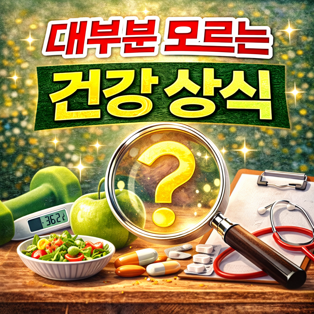 대부분 모르는 건강 상식 (지금 당장 바꿔야 하는 습관들)