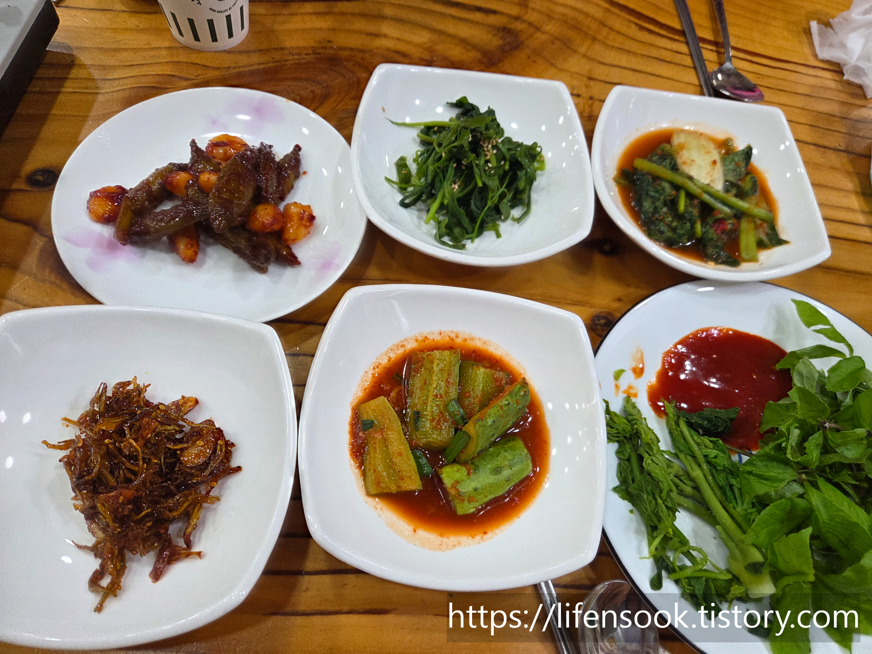 단양 전통순두부 반찬
