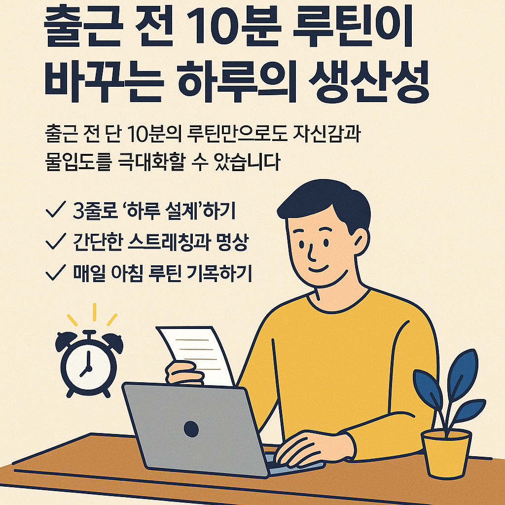 10분전 출근의 생산성
