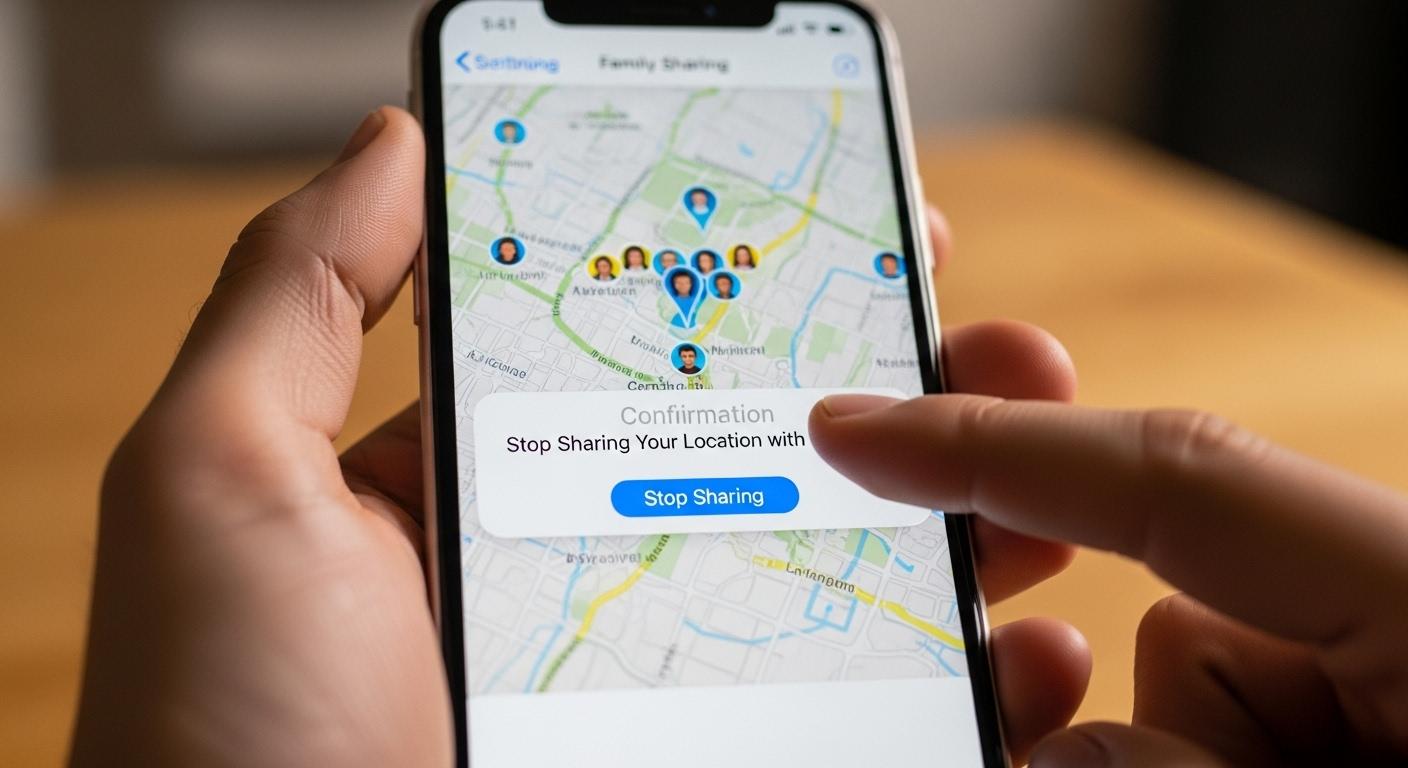 아이폰 가족 위치공유 삭제