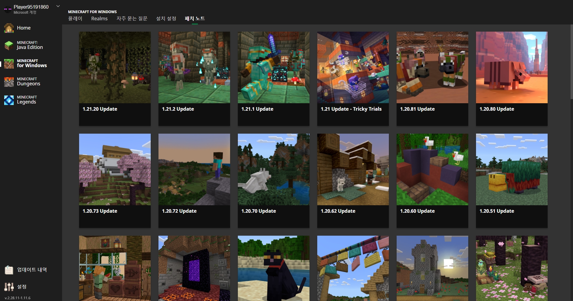 마인크래프트 자바에디션과 베드락에디션의 차이점