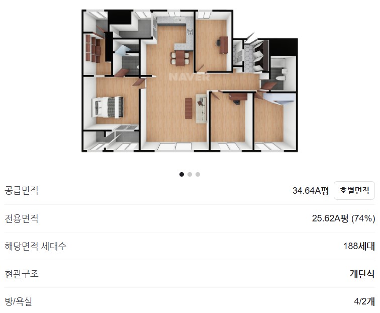 동탄역 롯데캐슬 평면도 84A