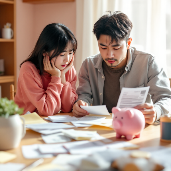 생활비로-힘들어-하는-부부