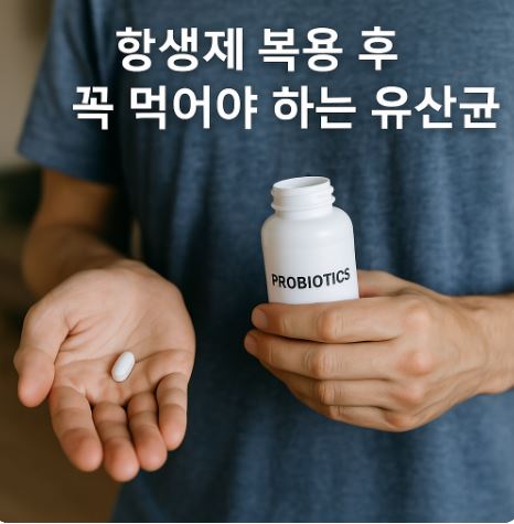 항생제 복용 후 유산균 꼭 먹기