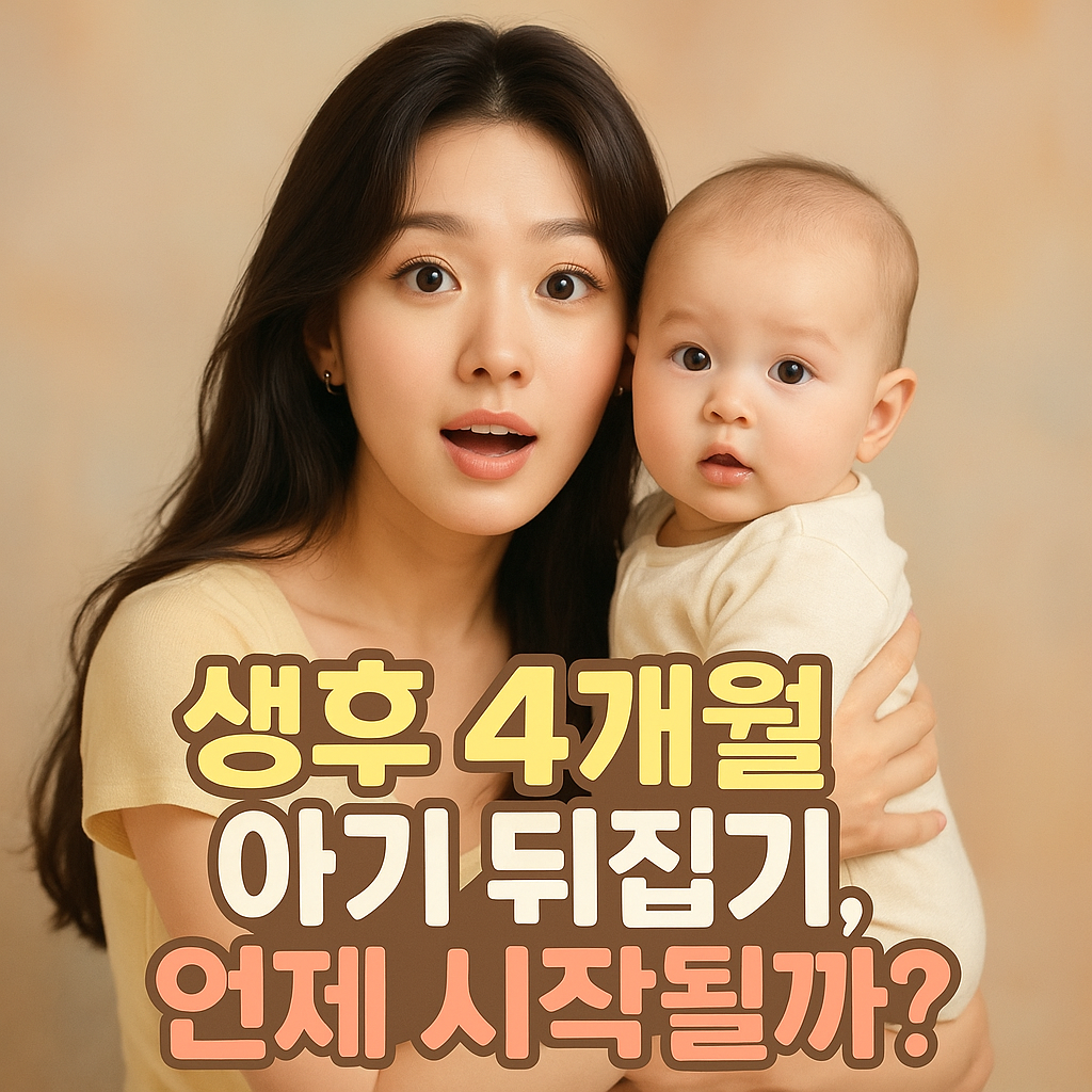 생후 4개월 아기 뒤집기, 언제 시작될까요?
