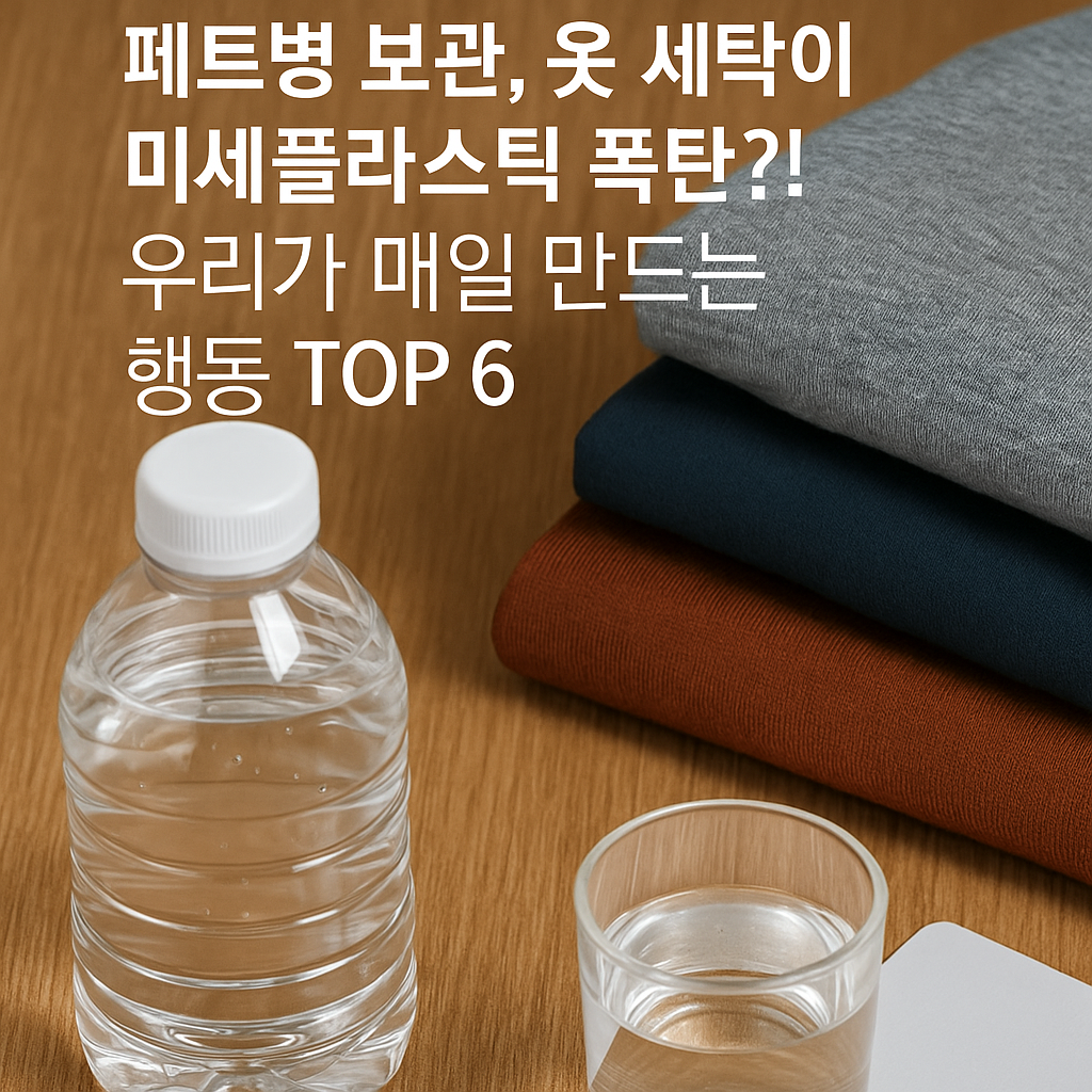 페트병 보관, 옷세탁이 미세플라스틱 폭탄?!