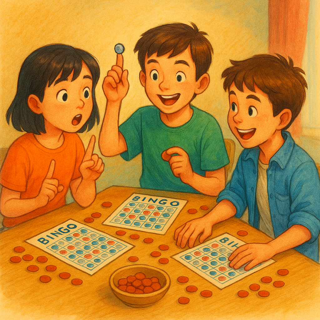 빙고게임하는 아이들