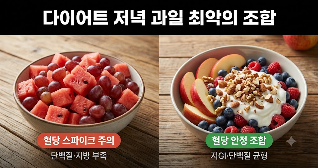 다이어트 저녁 혈당관리, 과일만 먹기 이렇게 바꿔보세요