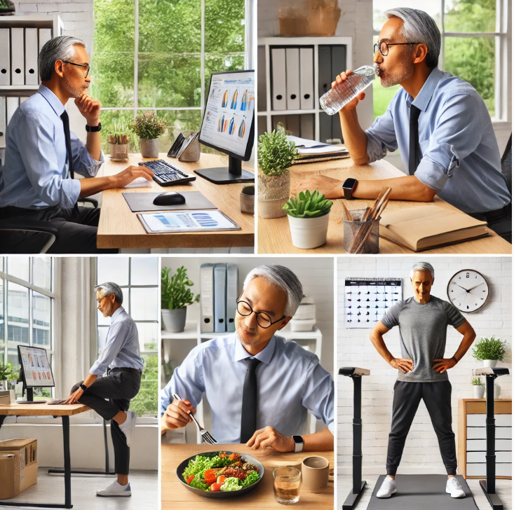 50대 사무직이 건강지키는 루틴 이미지