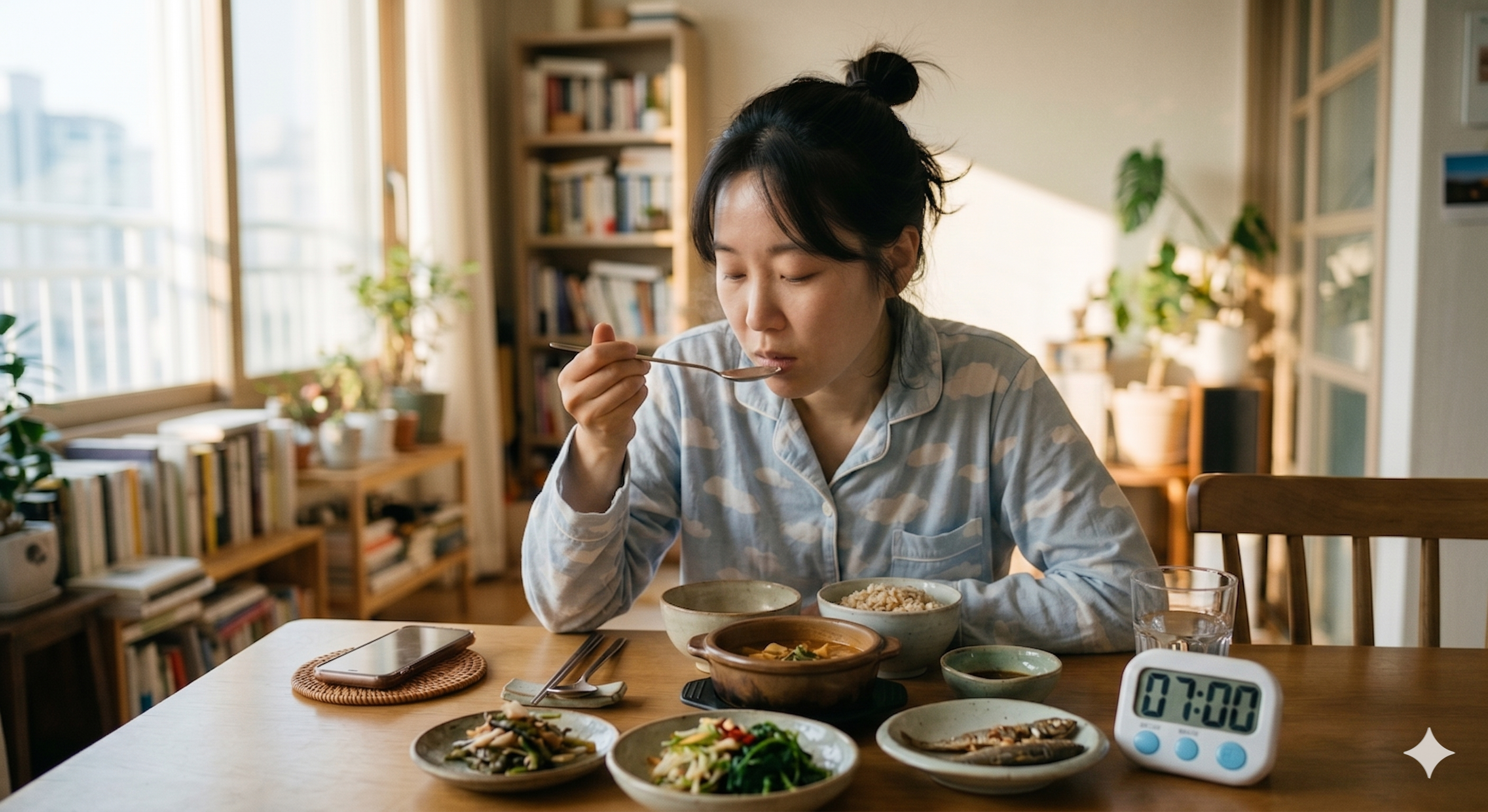 건강한 식사 시간: 내 몸의 브레이크를 되찾는 20분의 기적