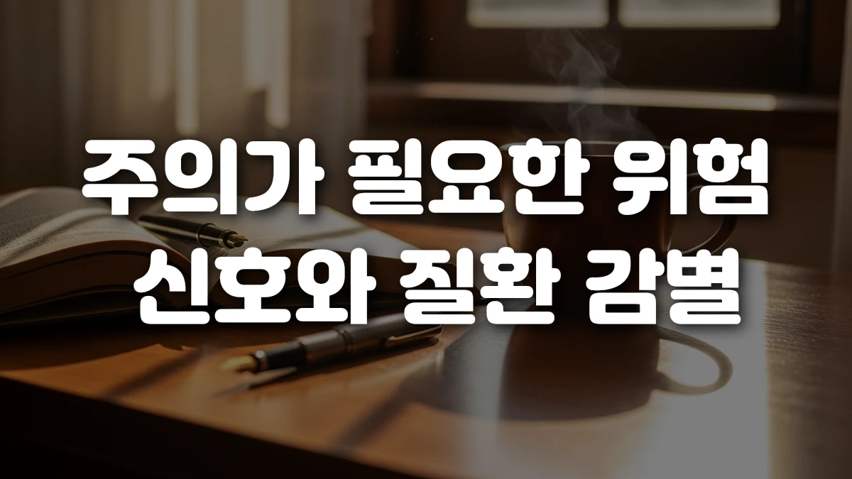 주의가 필요한 위험 신호와 질환 감별