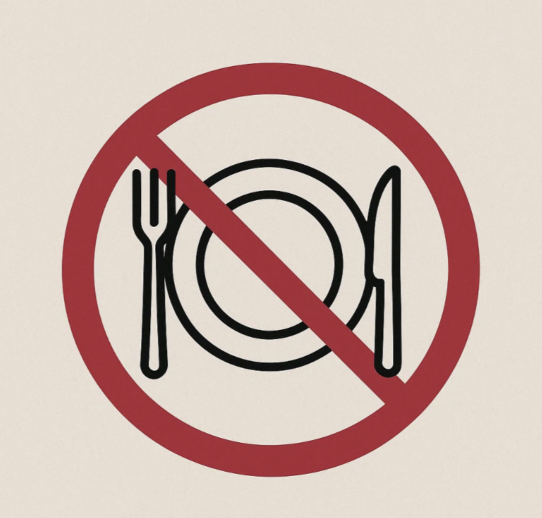 건강검진 금식 안내 아이콘