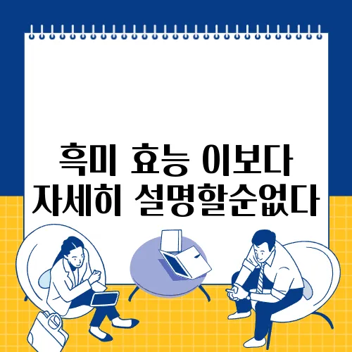 흑미 효능 이보다 자세히 설명할순없다