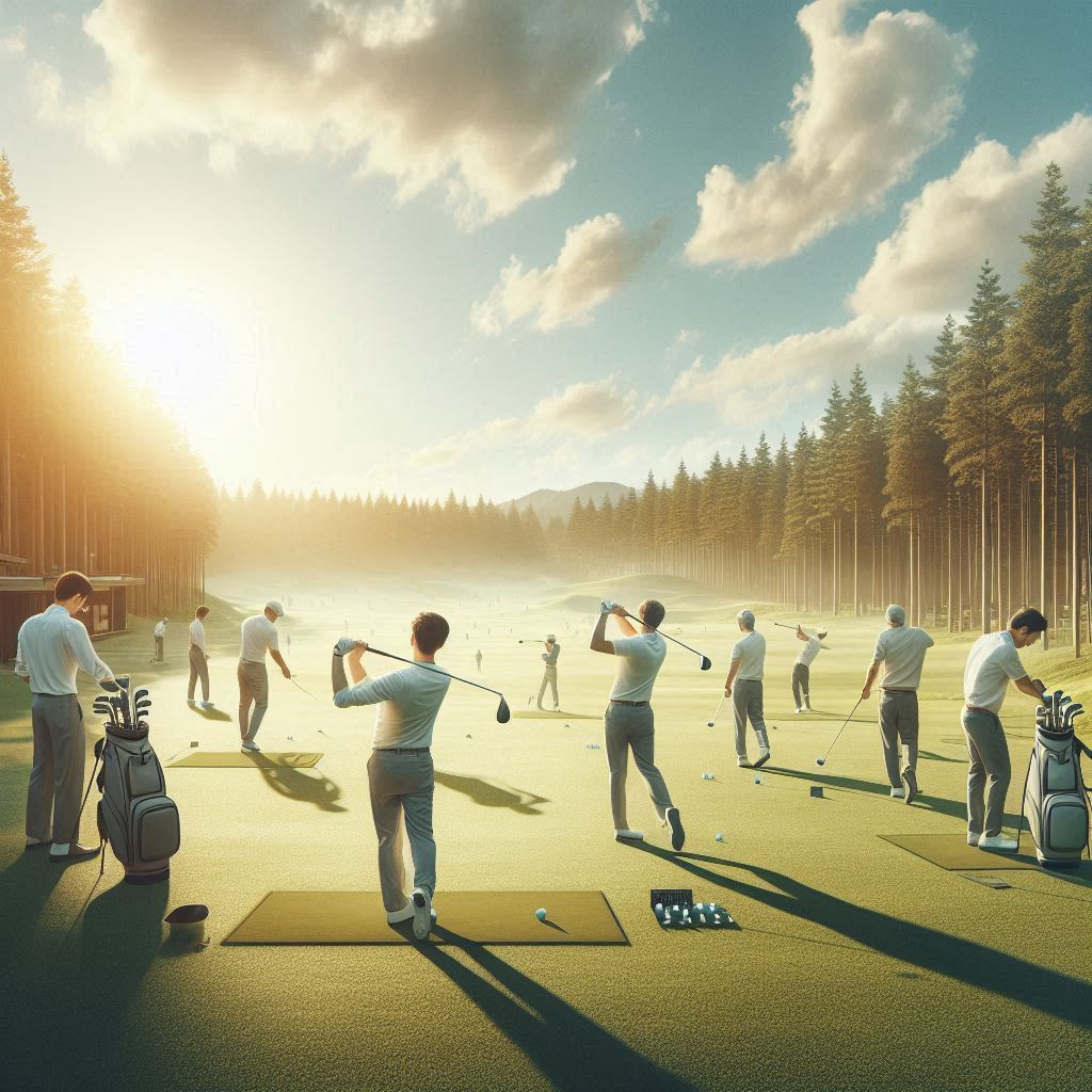 실외골프연습장 배경