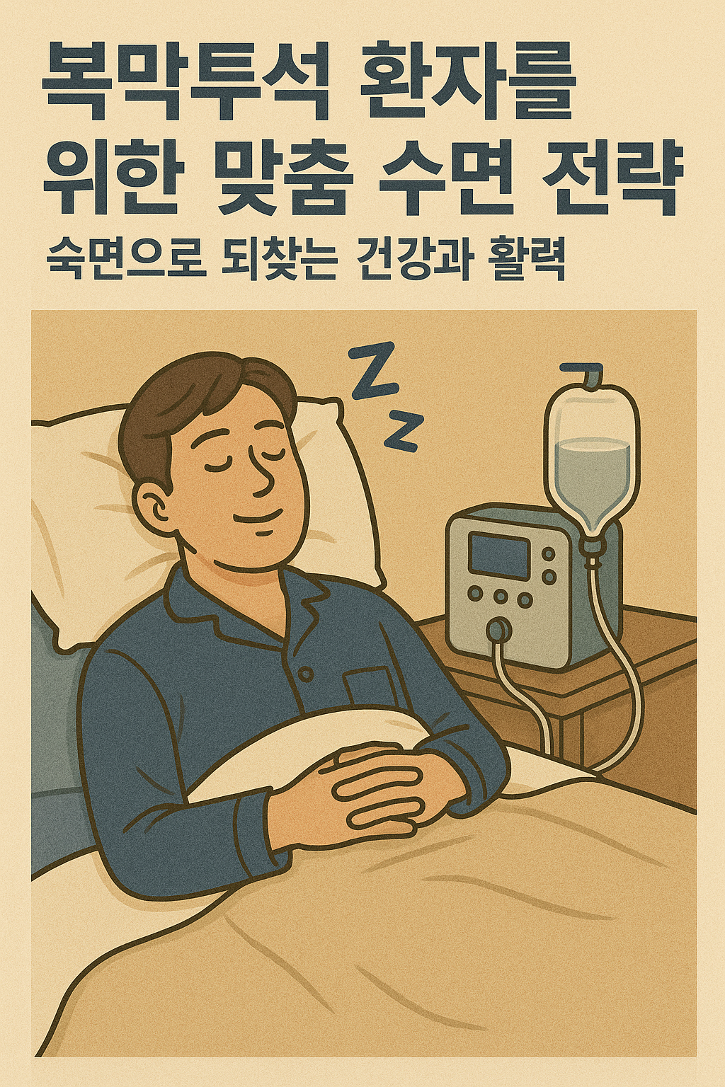 복막투석 환자를 위한 맞춤 수면 전략: 숙면으로 되찾는 건강과 활력