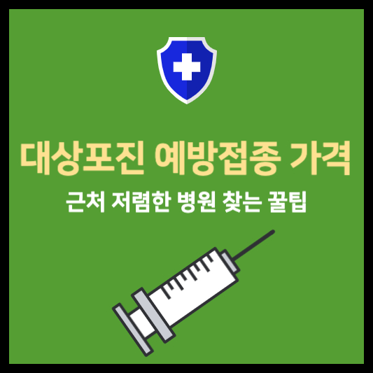 대상포진 예방접종 가격