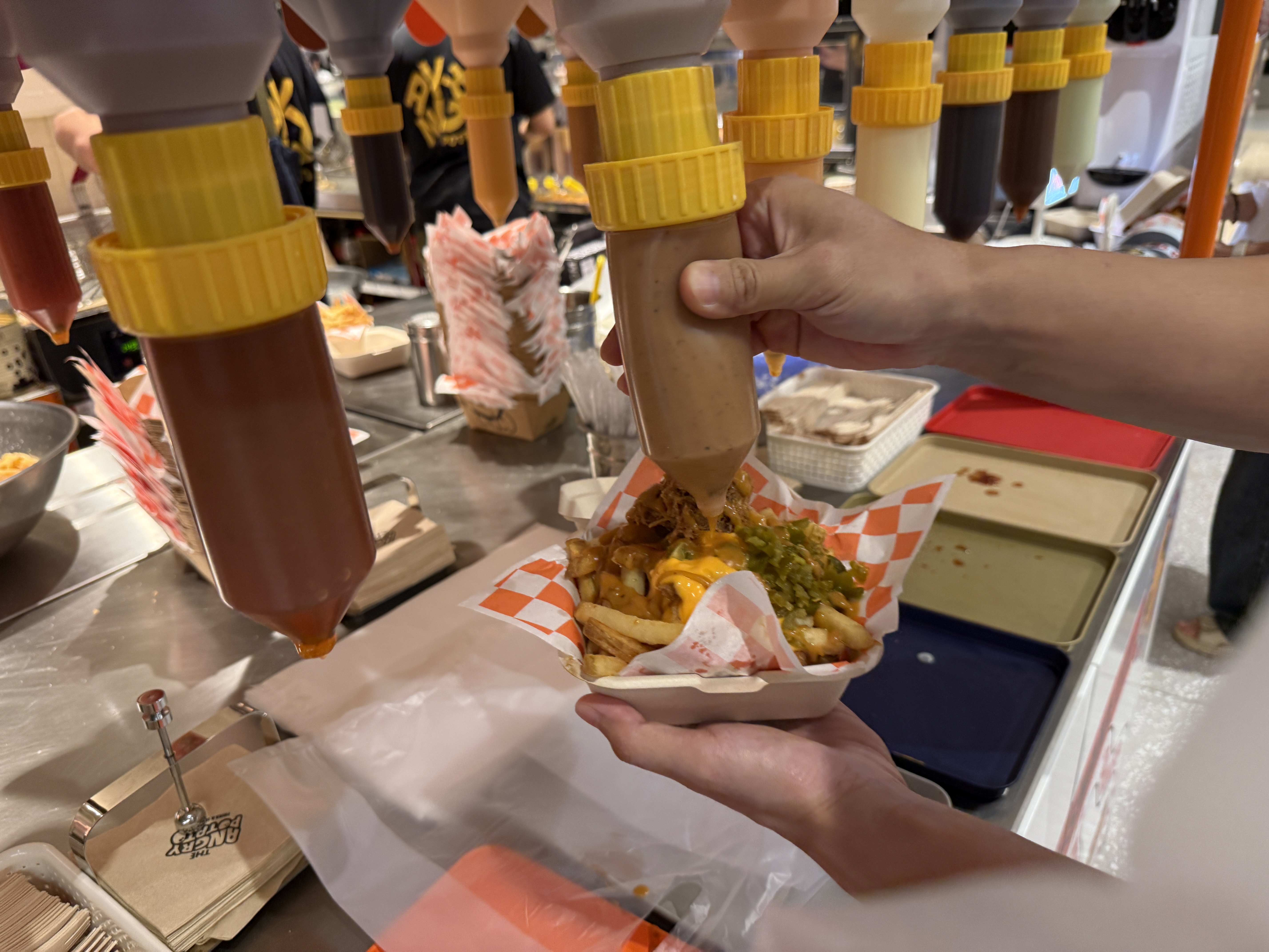 앵그리포테이토 내돈내산 후기 현대백화점 중동점 팝업 꿀조합 치폴레 폴드포크