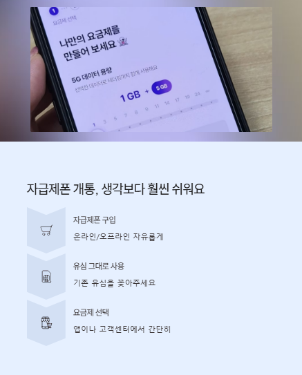 자급제폰 개통 생각보다 훨씬 쉬워요